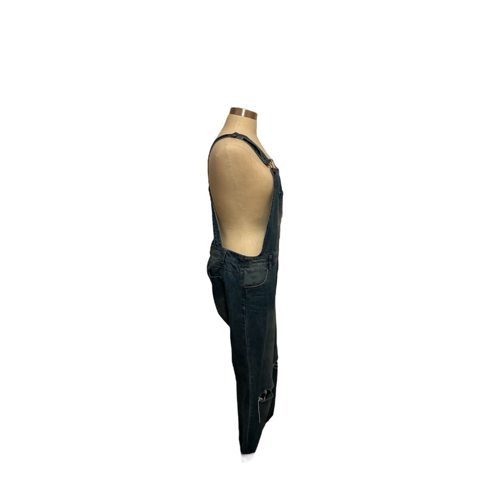 Lulu's distressed denim overalls - Picture 9 of 11
